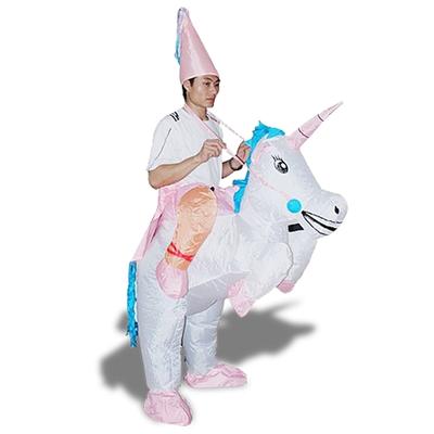 Inflatable Unicorn Riding Magician Costume Fancy Dress