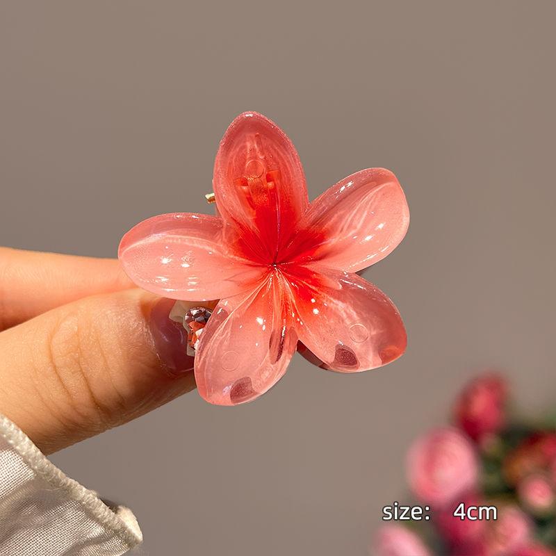 Little Plumeria Hairpin Korean Style Creative Flower Clasp Cute Hair Clip