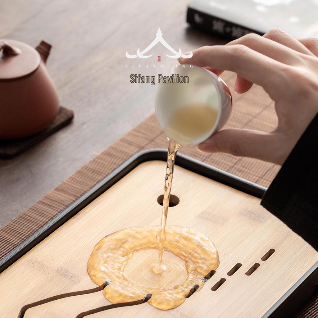 2026 Bamboo Tea Tray: Light Luxury, Small Draining Table with Water Storage and Dry Brew Design