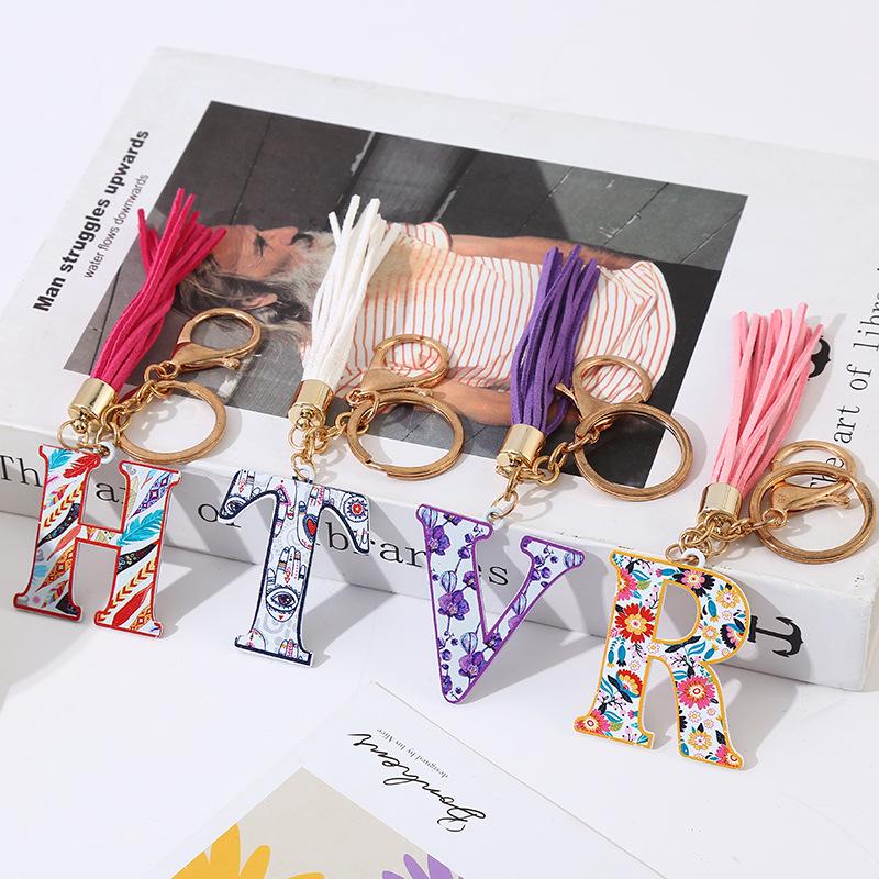 Colorful English Alphabet Keychain & Graduation Gift Accessory