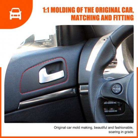 Soft Carbon Fiber Inner Handle Trim Sticker For Alfa Romeo 159 2009-2010