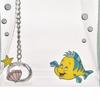 DISNEY Fisken Flounder Gjennomsiktig Pung med Karabinkrok Japan NY Disney Store