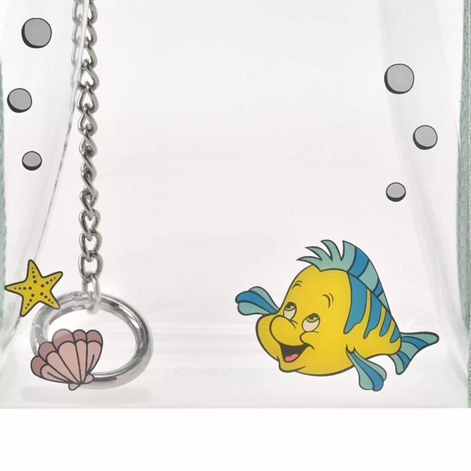 DISNEY Flounder Průhledné pouzdro s karabinou Japonsko NOVÉ Disney Store