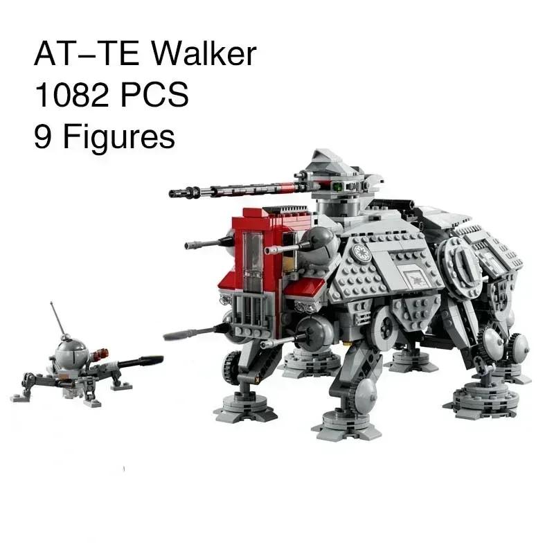 

1082 шт. AT-TE Шагоход для любой местности Строительные блоки Совместимы с 75337 Сделай сам Сборные кирпичики Игрушки для детей Мальчик Подарки на день рождения