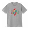 Colorful Proud Brother T Shirt for Men with Crown and Heart Design Perfect Celebrations Vintage Washed Designer Clothes
