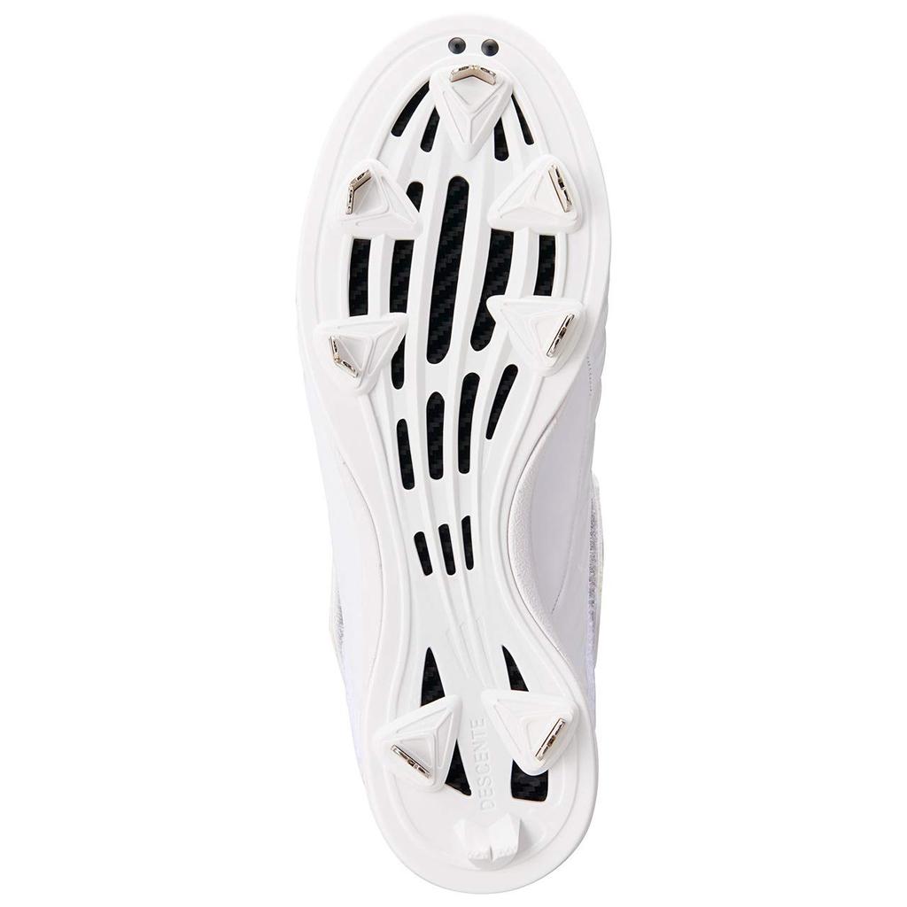 DESCENTE Kounoe Belt Spikes 2G Size High School Baseball Cleats Men's White, 25.5cm,