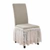 Stretchable Elastic Chair Cover Thickened Full Wrap Stool Cover Chair Cover with Skirt  Home Use
