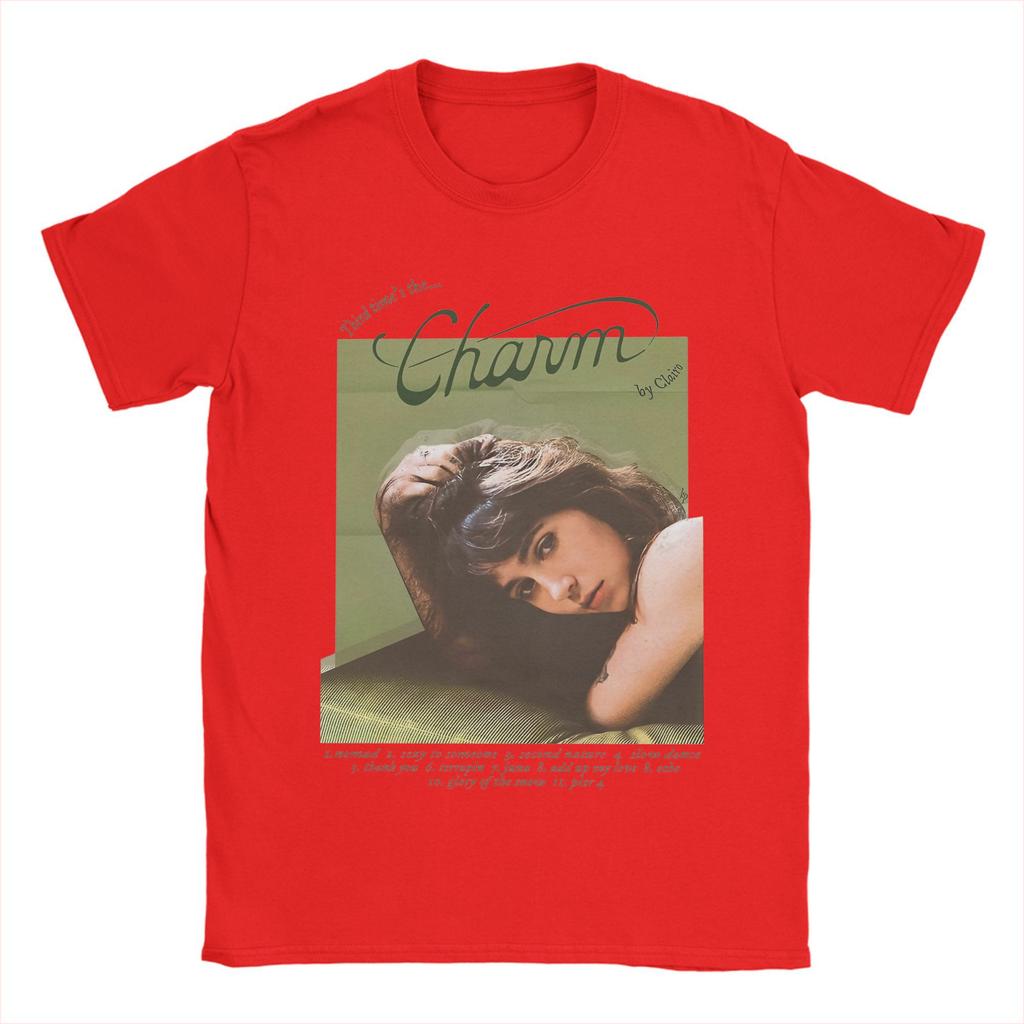 Clairo Charm 2024 New Album Men T Shirt  Funny Tee Shirt Short Sleeve Round Neck T-Shirts 100% Cotton 4XL 5XL 6XL Tops