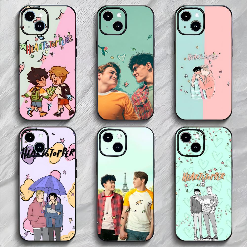 Süß Romantisch Britische TV H-Heartstopper Handyhülle Handyhülle Weiche Verpackung Leicht Für iPhone17 16 15 14 13ProMax