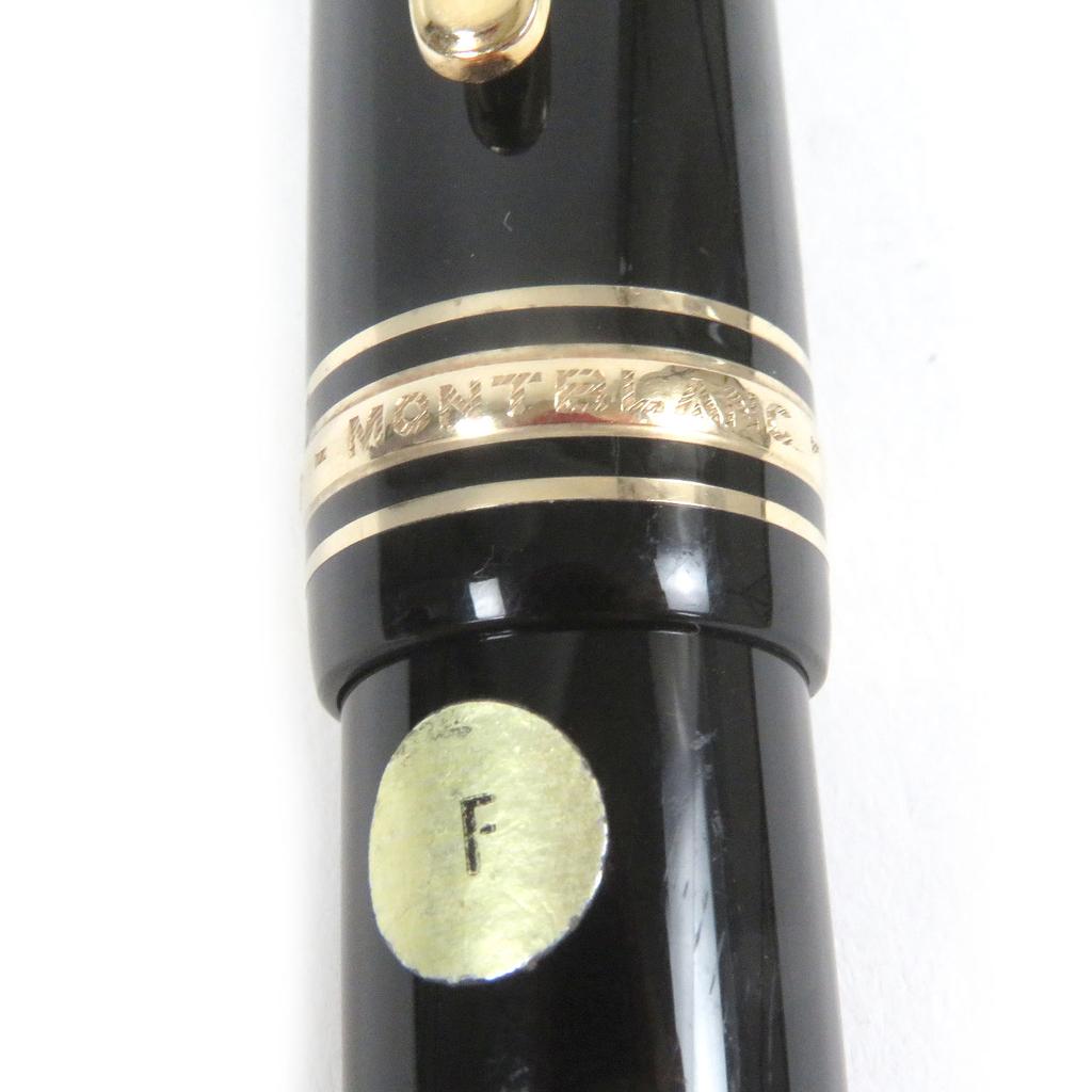 Very Good MONTBLANC Fountain Pen Meisterstck 149 Cap Type Black Gold 14C Mens Used