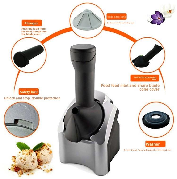 Macchina per Gelato Automatica per Uso Domestico con Capacità 500ml per Bambini e Famiglie