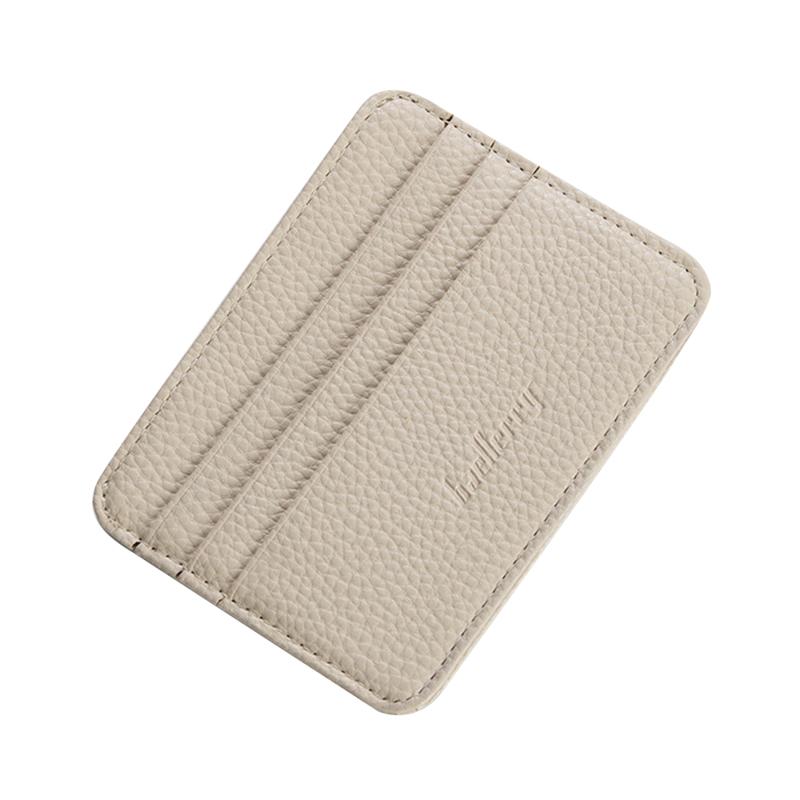Ultrathin Mini Card Holder Pu Solid Color Simple Wallets Men Purse Multi-Cards Credit Card Coin Short Purse For Male