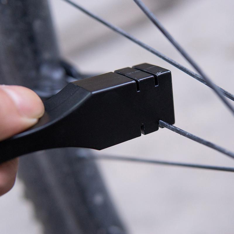 Bicycle Spoke Adjustment Tool Durable 14G Nipple Wrench Fits Flat Straight Pull Spokes for Road Bike Maintenance