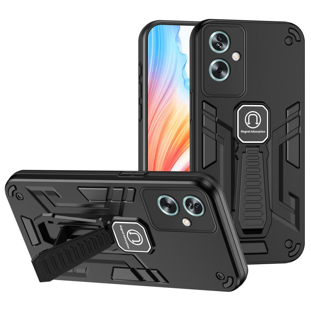 For Oppo A79 5G/A2 5G Phone Case Scratch-Resistant Back Cover Kickstand