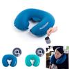 Inflatable U Shaped Travel Pillow With Ice Silk Cover For Adults Comfort And Support