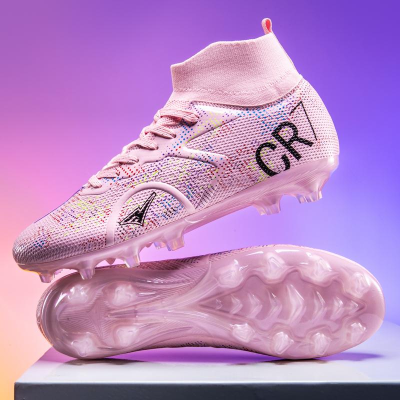 New Top Low Student Football Shoes with CR7 Long And Broken Pins for Training And Matches Professional Youth Sports Shoes