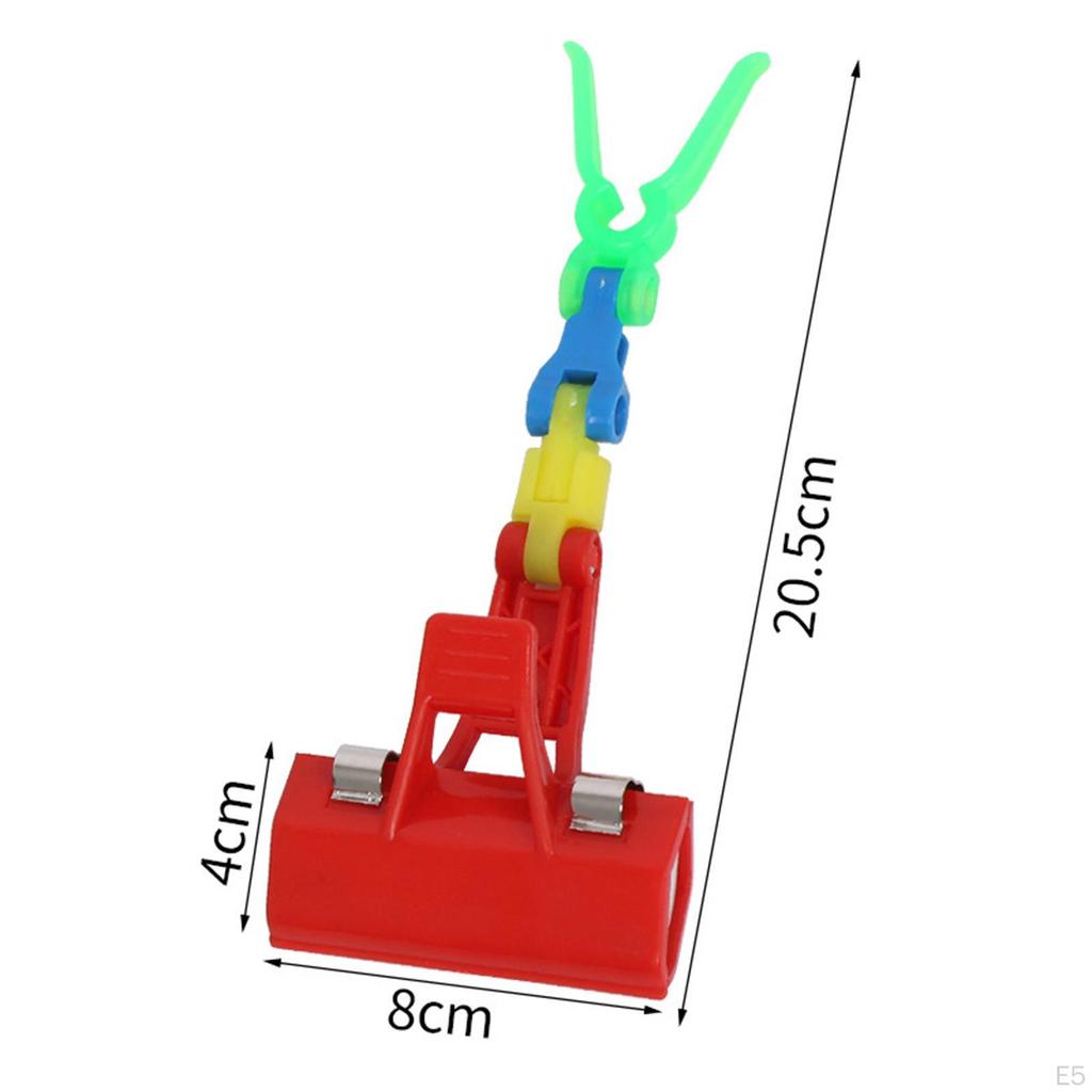 Fishing Rod Holder Adjustable Back Bracket Hanging Clip Accessory Luminous Head Tackle
