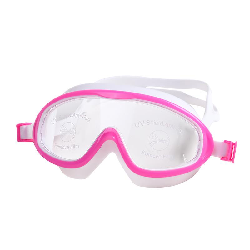 Children s Large Frame Anti-Fog Waterproof HD Silicone Goggles for Racing, Diving & Swimming