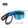 Car Trailer Tow Rope Road Recovery Towing Cable with Reflective Strip Hooks 8 Tons 3 Meters