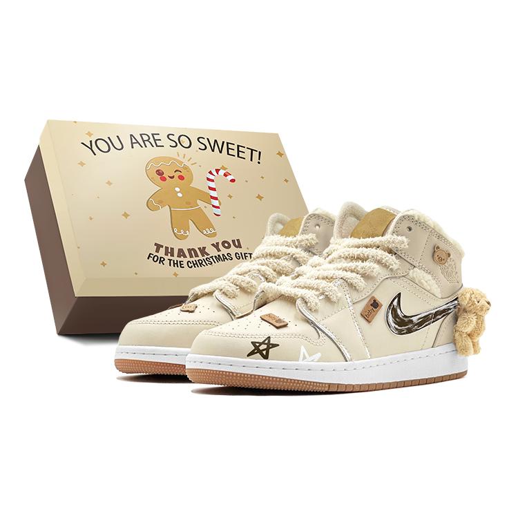 Jordan Air Jordan 1 Vintage Basketball Shoes Women s High top Brown DO2207-264(TeamS-S-BOX) 36