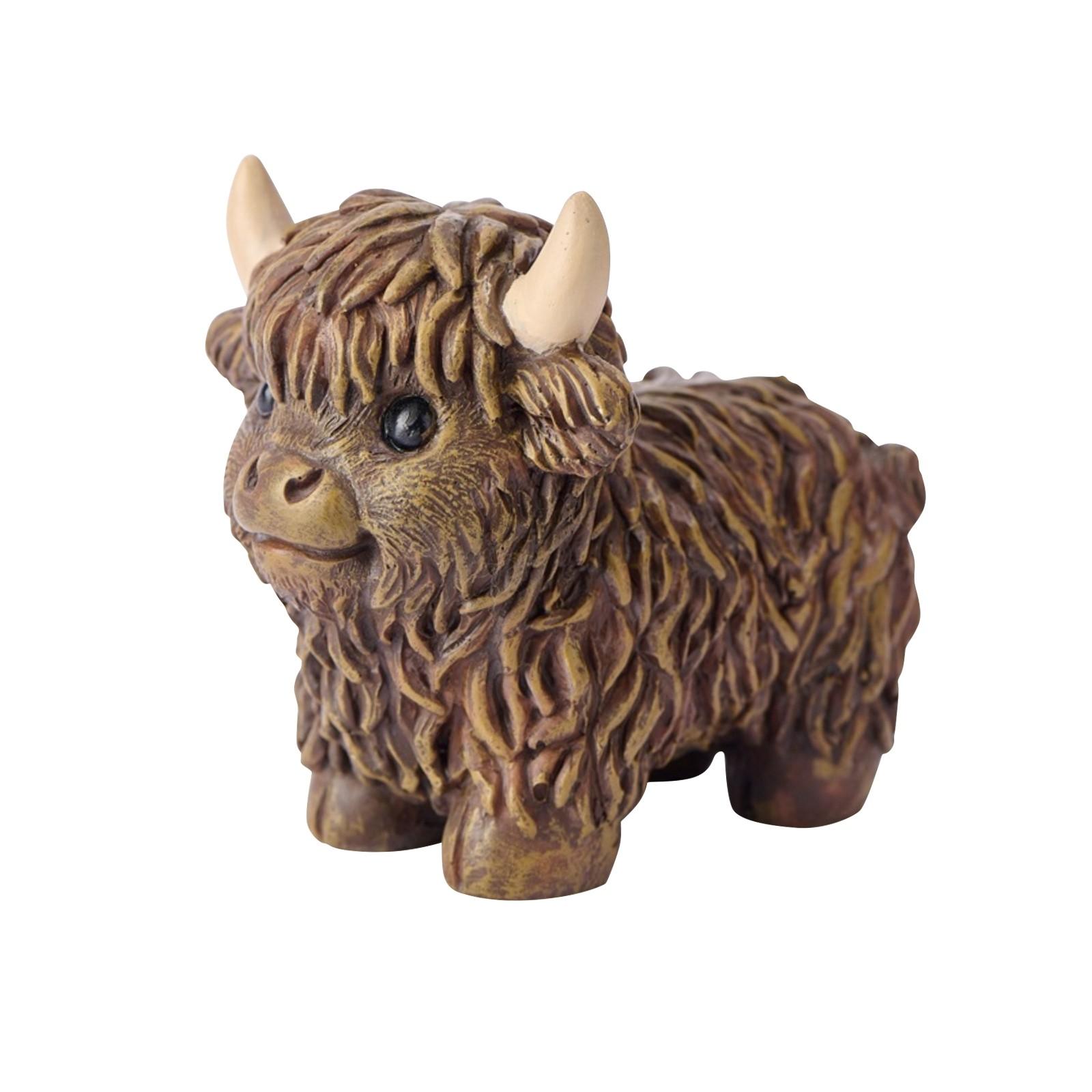 

Симпатичные смоляные имитационные украшения для скота, садовые украшения One Size коричневый