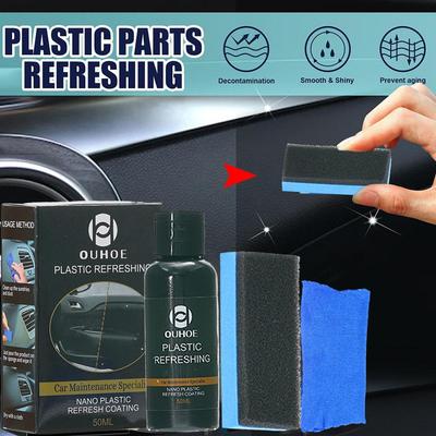 30/50ml Araç Bakım Uzmanı Nano Plastik Yenileme Restoratör Temizleyici Yenileme Ürünleri Cle V8U0