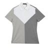Genuine Geefore Women S Color Block V Melange Tech jerSey Polo