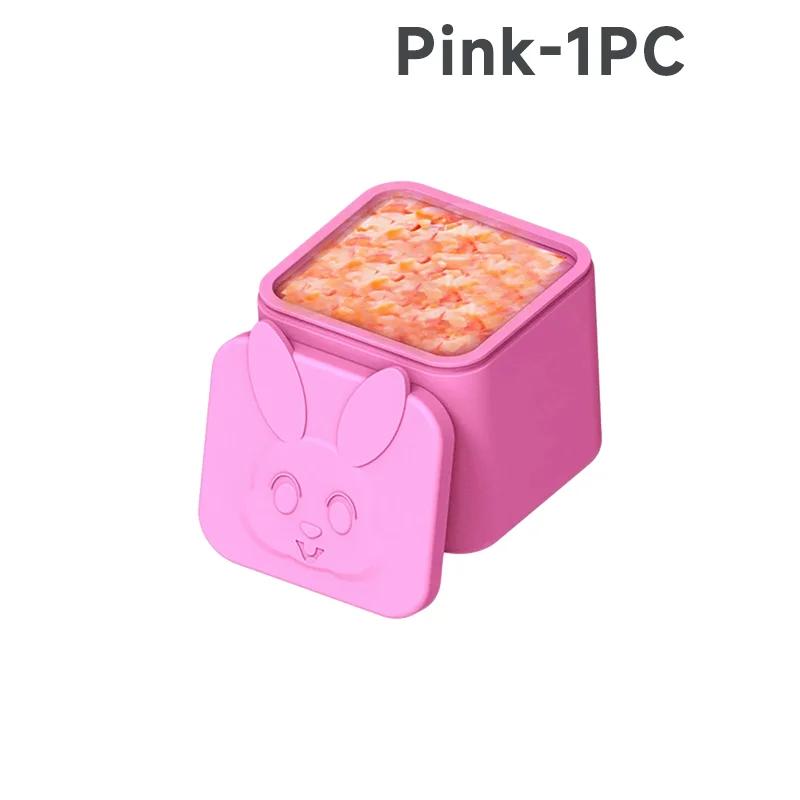 1-10 Stück Wiederverwendbare Snackbox mit Deckel Silikon Kinder Lunchbox Auslaufsichere Soßenbox Lebensmittelaufbewahrungsbox Lebensmitteldosierer