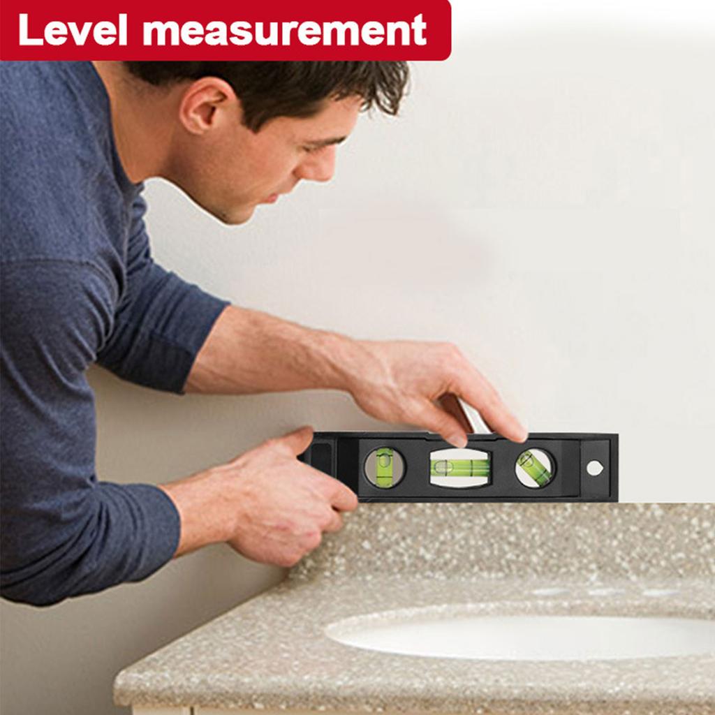 6 Inch Magnetic Box Level Tor pedo Level 3 Different Bubbles/45°/90°/180°Measuring Shock Resistant Tor pedo Level