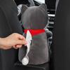 Multipurpose Plush Car Tissue Case Convenient Armrest Box Animal Themed Car Tissue Box for Tissues & Small Items