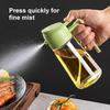Dual-Use Atomizing Glass Oil Spray & Pour Bottle