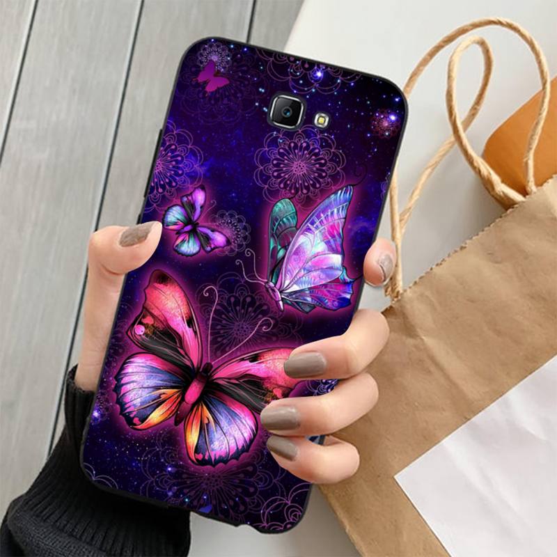 Cute Colorful Butterfly Phone Case for Samsung S20 lite S21 S10 S9 plus for Redmi Note8 9pro for Huawei Y6 cover