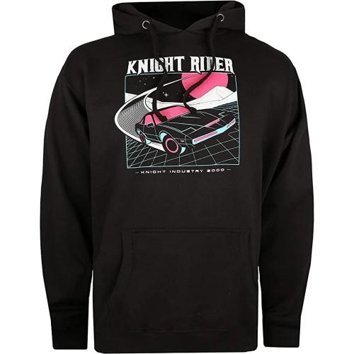Knight Rider Mens K.I.T.T 2000 Neon Hoodie