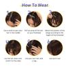 Princess Bangs Hime Cut Bangs Frisuren Clip-in-Pony-Haar-Haar-Pony für Frauen Haar-Pony-Clip-on-Haare