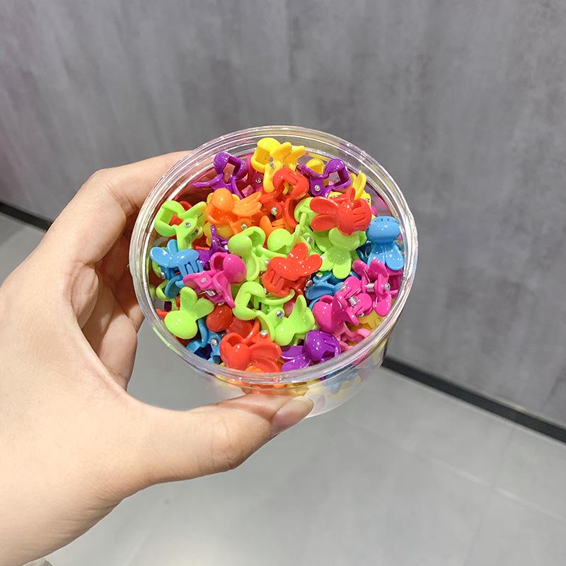 Colorful Hair Flower Clips for Babies & Toddlers - Small Hairpin & Claw Clip Accessories for Girls