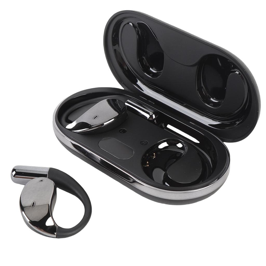 Al Translation Earphone Bluetooth V5.4 Ear Hook Language Translator Earbuds Long Battery Life Black