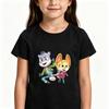 The Creature Cases Cartoon Print Children's T-shirts Cotton Short Sleeve 2-12Y Boys Girls Tees Casual Crew Neck Tops for Summer