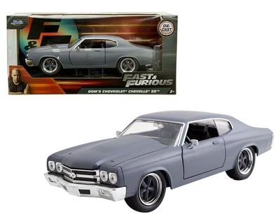 JADA TOYS Fast and Furious Dom Chevrolet Chevelle SS 1970 Gray Chevy Chevelle SS 97835 1/24 F&F Dom's [Item]