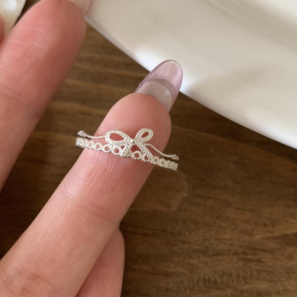 Sam Panda 925 Silver Simple Ring For Women Fine Jewelry Finger Adjustable Open Vintage Big Ball Ring For Party Birthday