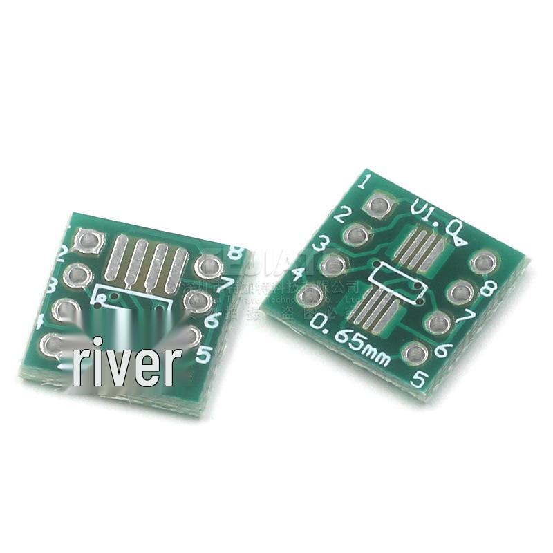 SOP8 to SSOP8 PCB Adapter Board, 0.65MM to 1.27MM SMD Converter