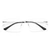 Rimless Men Myopia Glasses Frameles Cut Nearsighted Glasses Anti Blue Light Anti Fatigue Minus Glasses Clear Lens 0 to -6.0