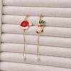 Festive Tassel Pearl Earrings: Candy Cane, Reindeer, Bell, Christmas Tree Designs