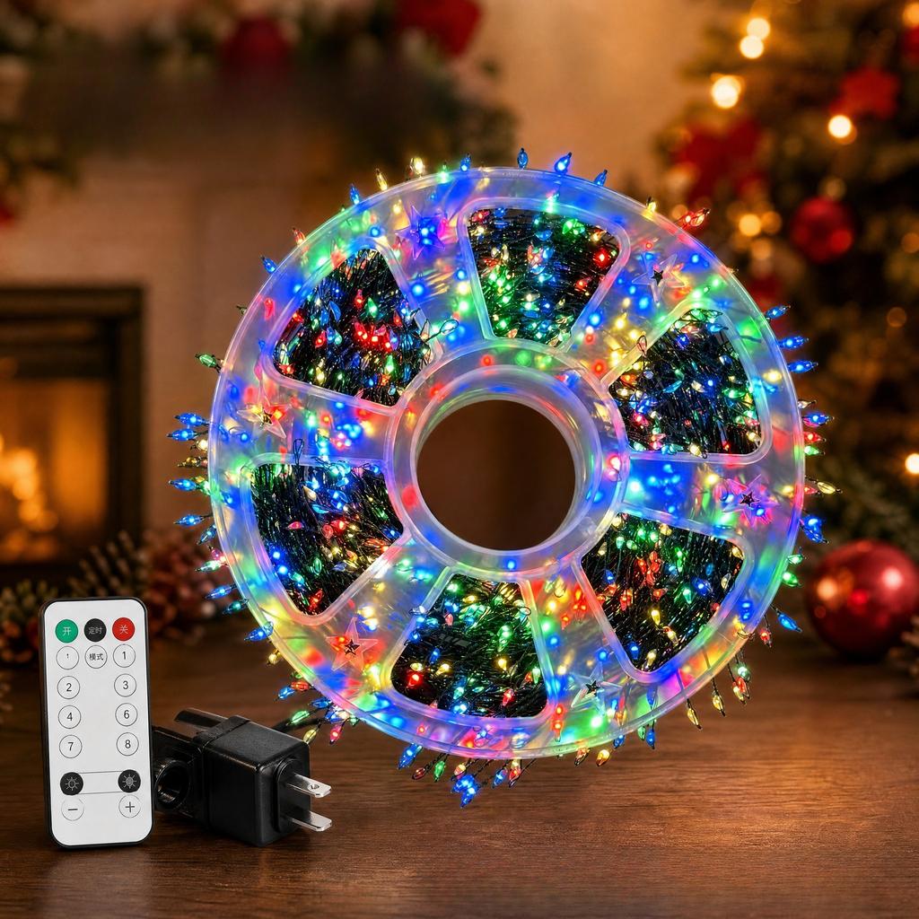 8-Mode Christmas Fairy Lights, USB Firecracker String Lights, Starry Firefly Lights, Christmas Tree Decorative Lights