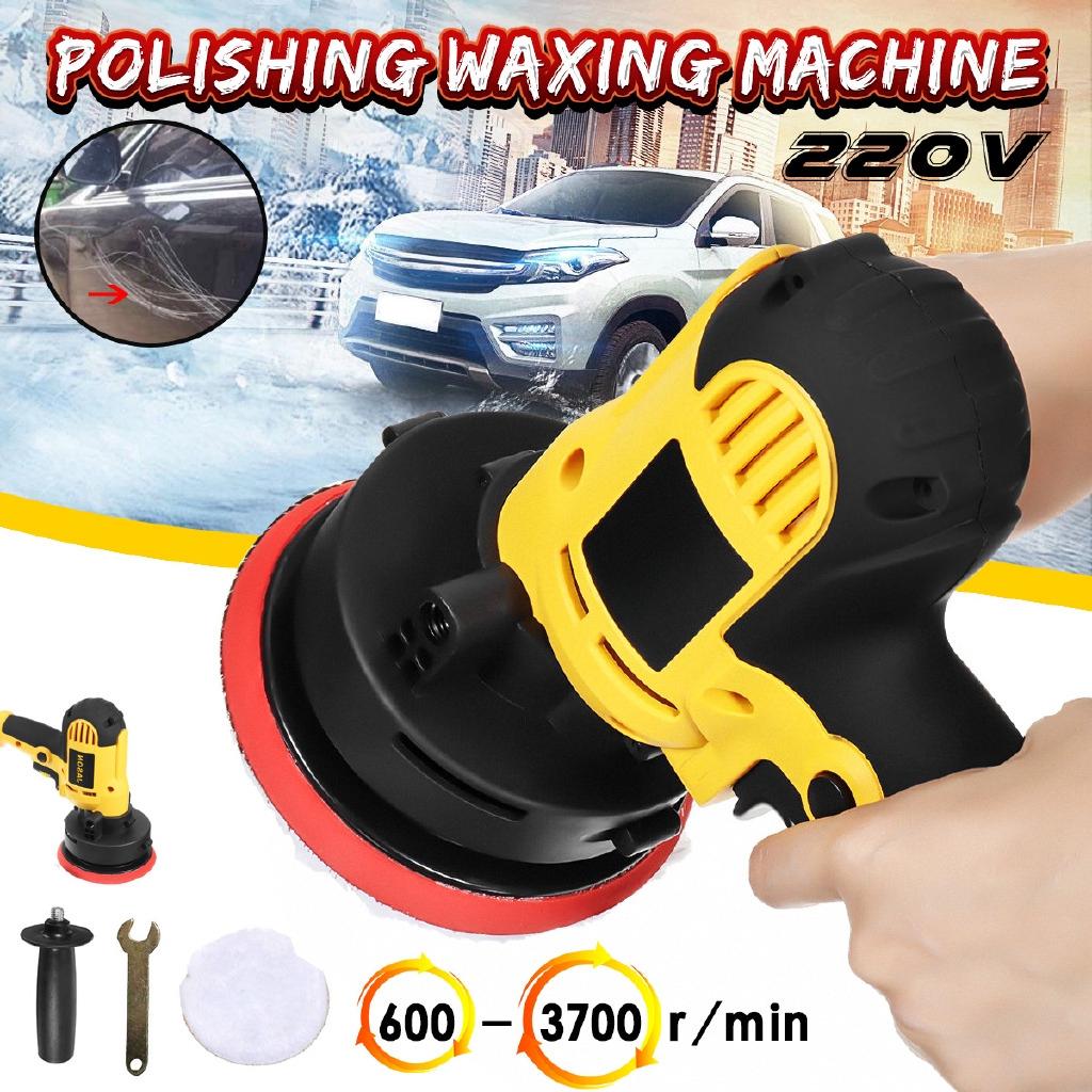 220V Car Waxing Angle Grinder Polishing Machine For Polishing Metal Furniture Adjustable-speed 125mm Pad 700W
