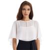 Womens Chiffon Cape Shawl One Button Cover Up Sheer Wedding Party Dress Wrap for Bridal or Evening Events