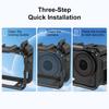 Quick Release Protective Cage for Action 6 Camera Frame with Cold Shoe Mount for Accessories Durability Construction