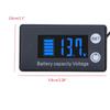 Battery Capacity Indicator Voltage Meter with LCD Display Backlight Waterproof Monitor Gauge Digital Voltmeter Meter