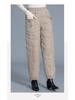 Women's Windproof Warm Bootcut Pants: Italian Lightweight, Fashionable, Versatile, and Casual with Spliced Design.