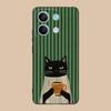 Cute Coffee Cat Matte TPU Mobile Phone Case for Xiaomi 15 14 13 12 Mi 11 T Ultra Lite Pro S X 5G Colorful Printing Cover