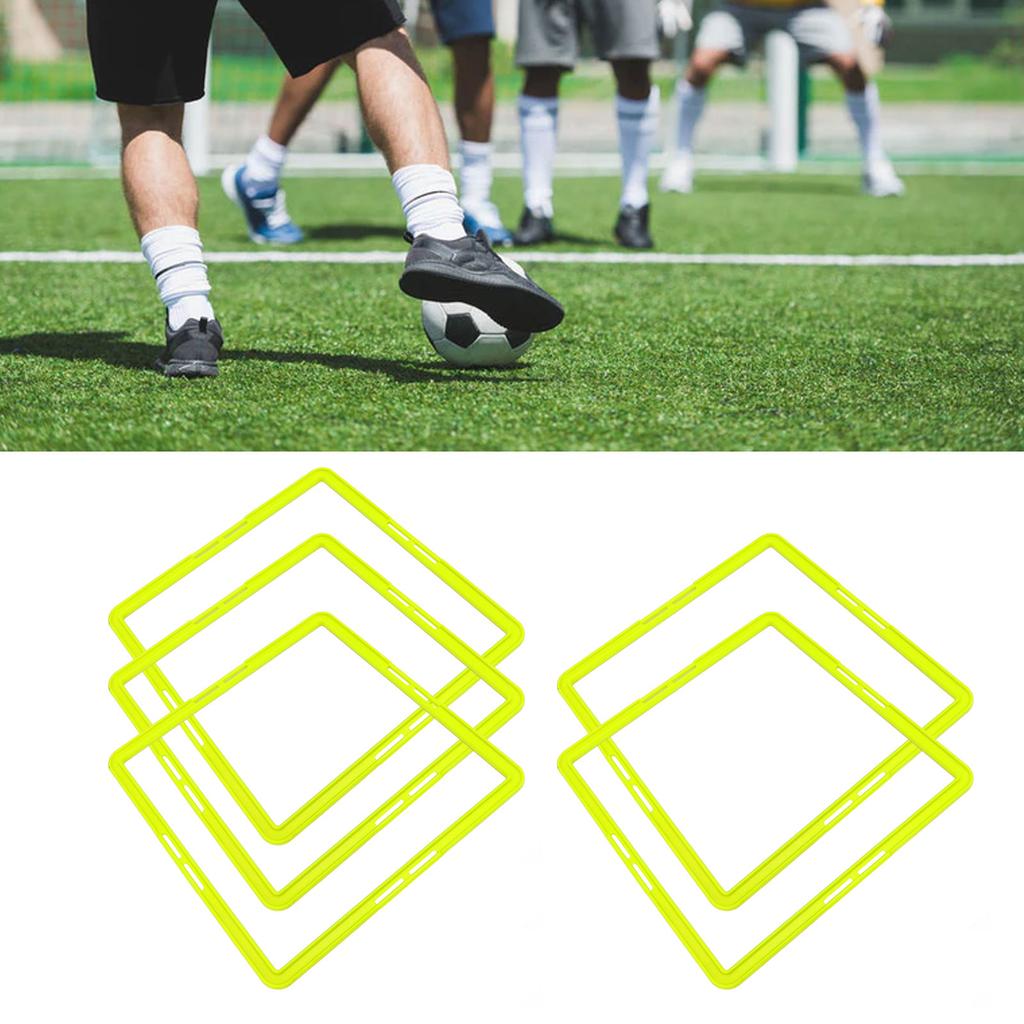 5 Pcs Training Rings Multifunctional Quadrilateral Physical Speed Training Rings for Basket Foot